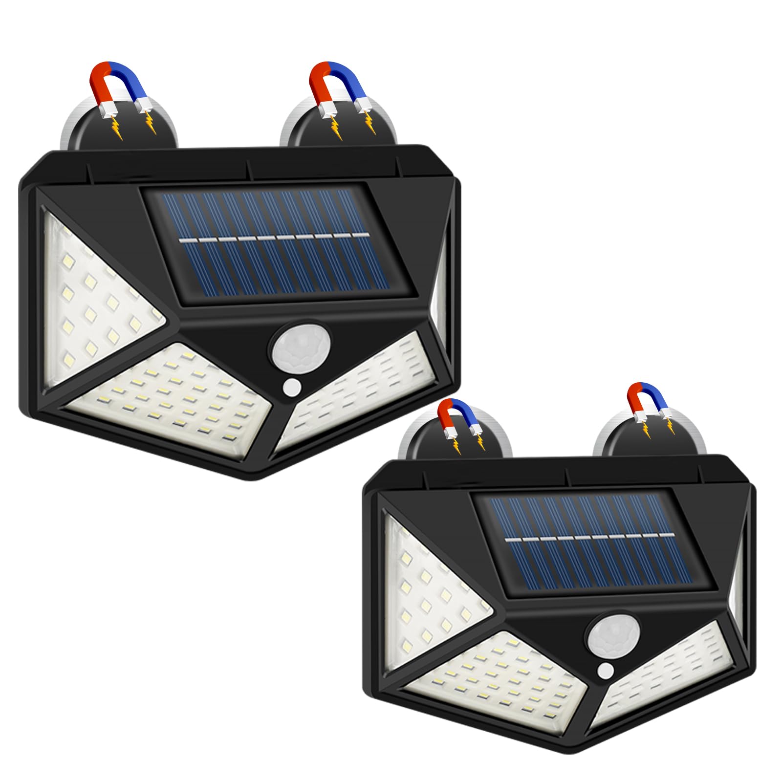 Magnetic Solar RV Lights — 2 pack · 3 lighting modes